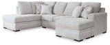 Gabyleigh Nickel 2-Piece Sectional with LAF Chaise - Ornate Home