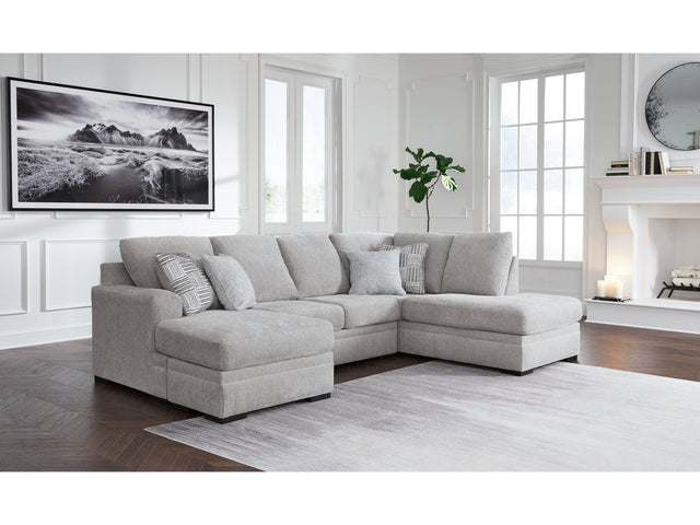 Gabyleigh Nickel 2-Piece Sectional with RAF Chaise (Online Special Price) - Ornate Home