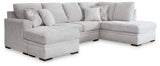 Gabyleigh Nickel 2-Piece Sectional with RAF Chaise (Online Special Price) - Ornate Home