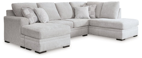 Gabyleigh Nickel 2-Piece Sectional with RAF Chaise - Ornate Home