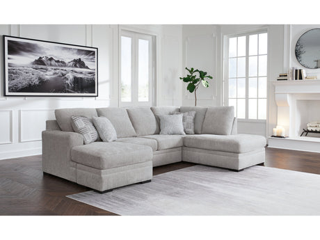 Gabyleigh Nickel 2-Piece Sectional with RAF Chaise - Ornate Home