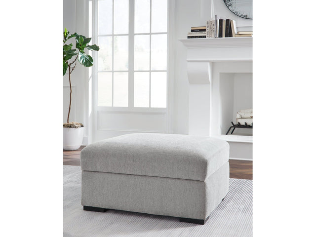 Gabyleigh Nickel Ottoman With Storage (Online Special Price) - Ornate Home