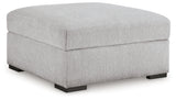 Gabyleigh Nickel Ottoman With Storage (Online Special Price) - Ornate Home
