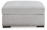 Gabyleigh Nickel Ottoman With Storage (Online Special Price) - Ornate Home