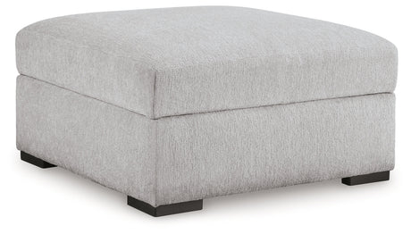 Gabyleigh Nickel Ottoman With Storage - Ornate Home