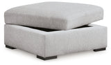 Gabyleigh Nickel Ottoman With Storage - Ornate Home