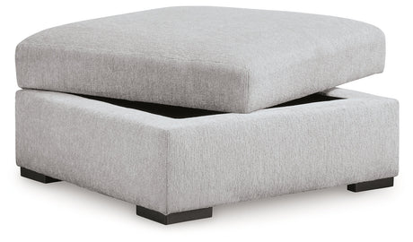 Gabyleigh Nickel Ottoman With Storage - Ornate Home