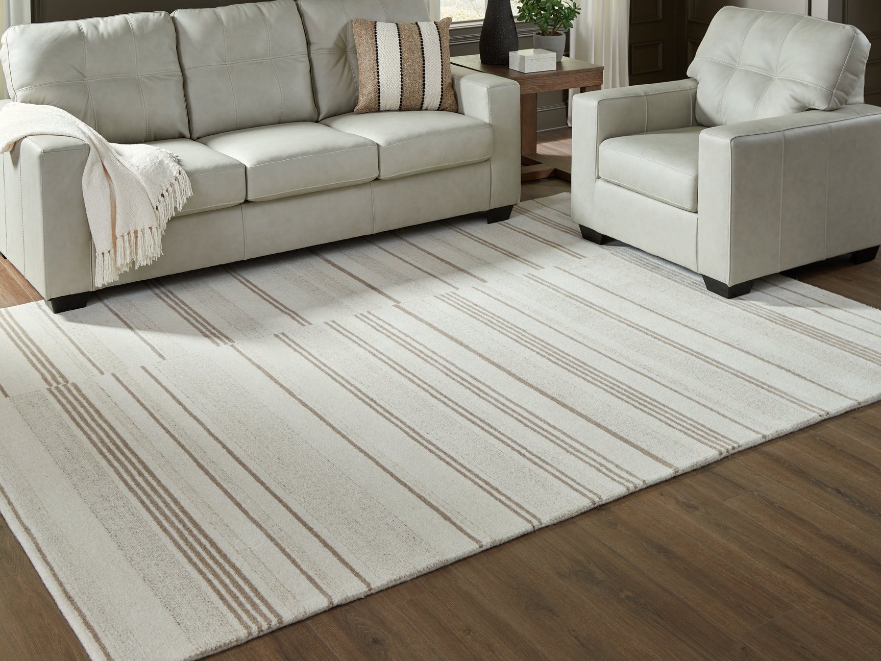 Gadence Ivory/Tan Large Rug (Online Special Price) - Ornate Home