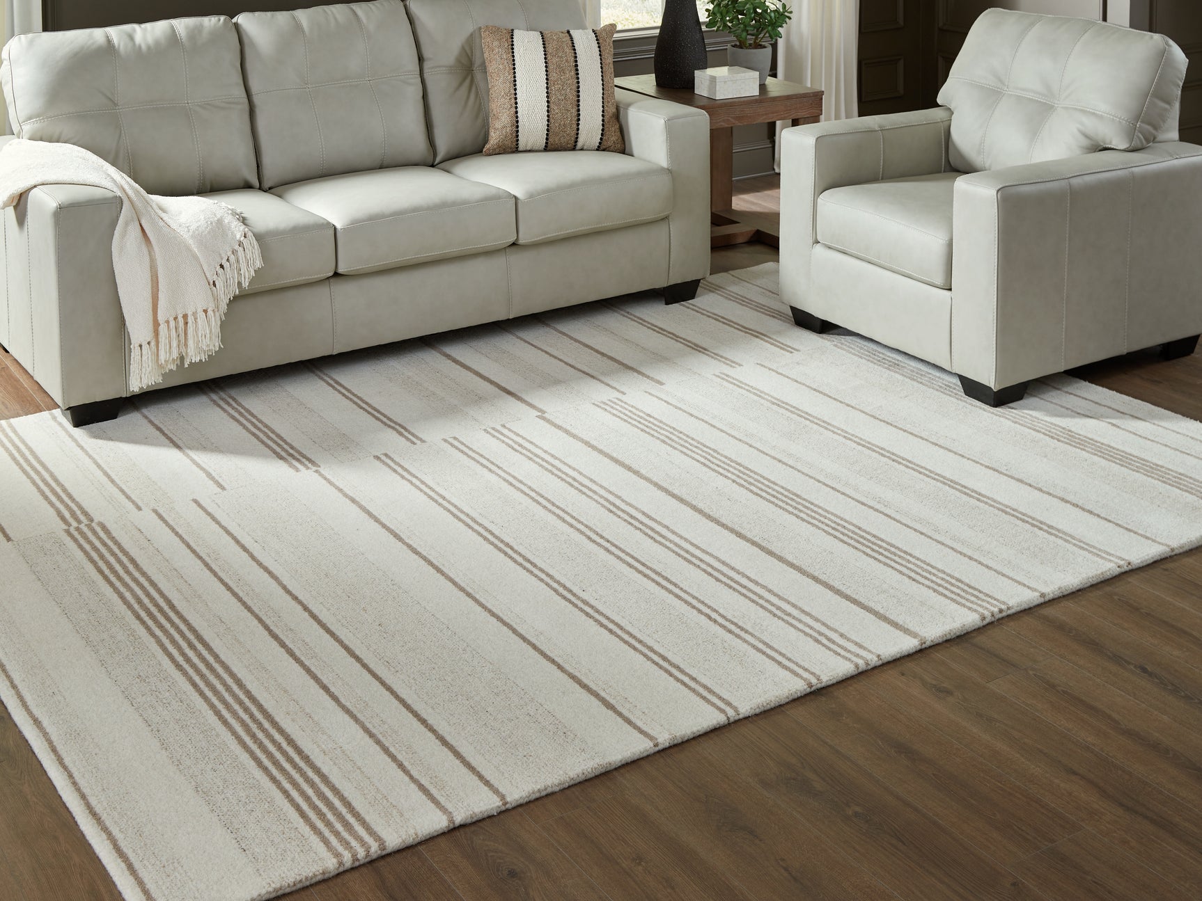 Gadence Ivory/Tan Large Rug - Ornate Home