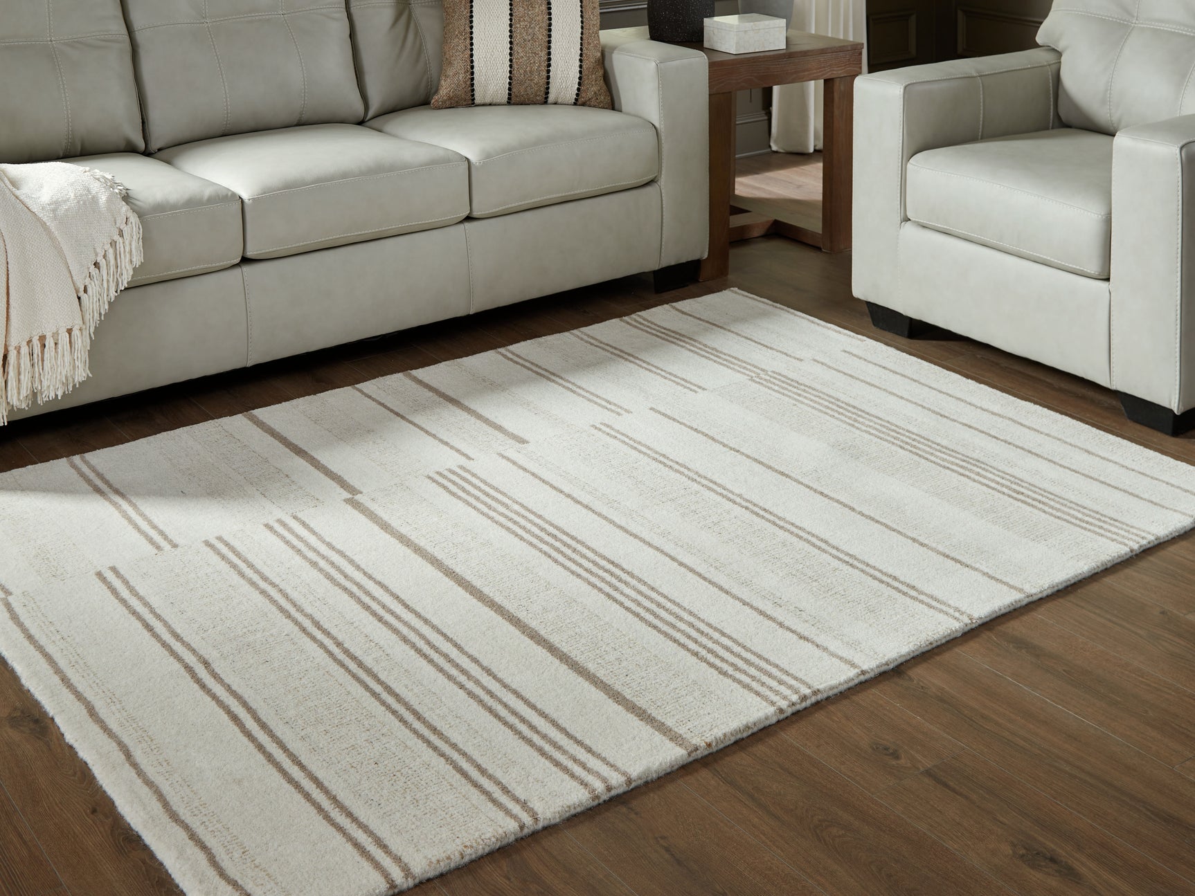 Gadence Ivory/Tan Medium Rug - Ornate Home