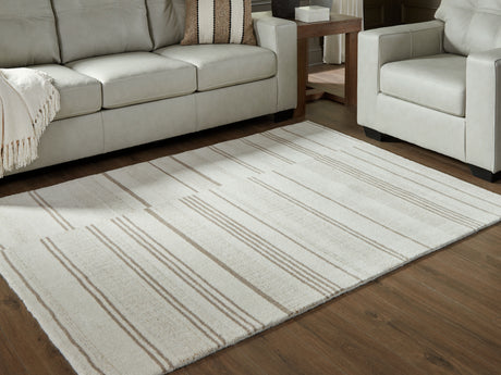 Gadence Ivory/Tan Medium Rug - Ornate Home