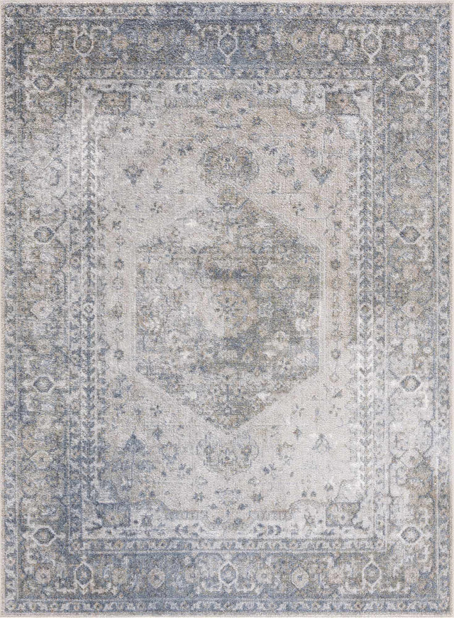Gael Blue Boutique Washable Rug - Ornate Home