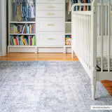 Gael Blue Boutique Washable Rug - Ornate Home