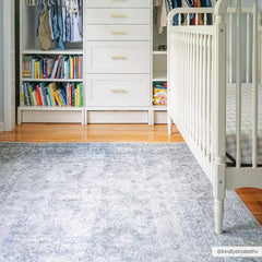 Gael Blue Boutique Washable Rug - Ornate Home