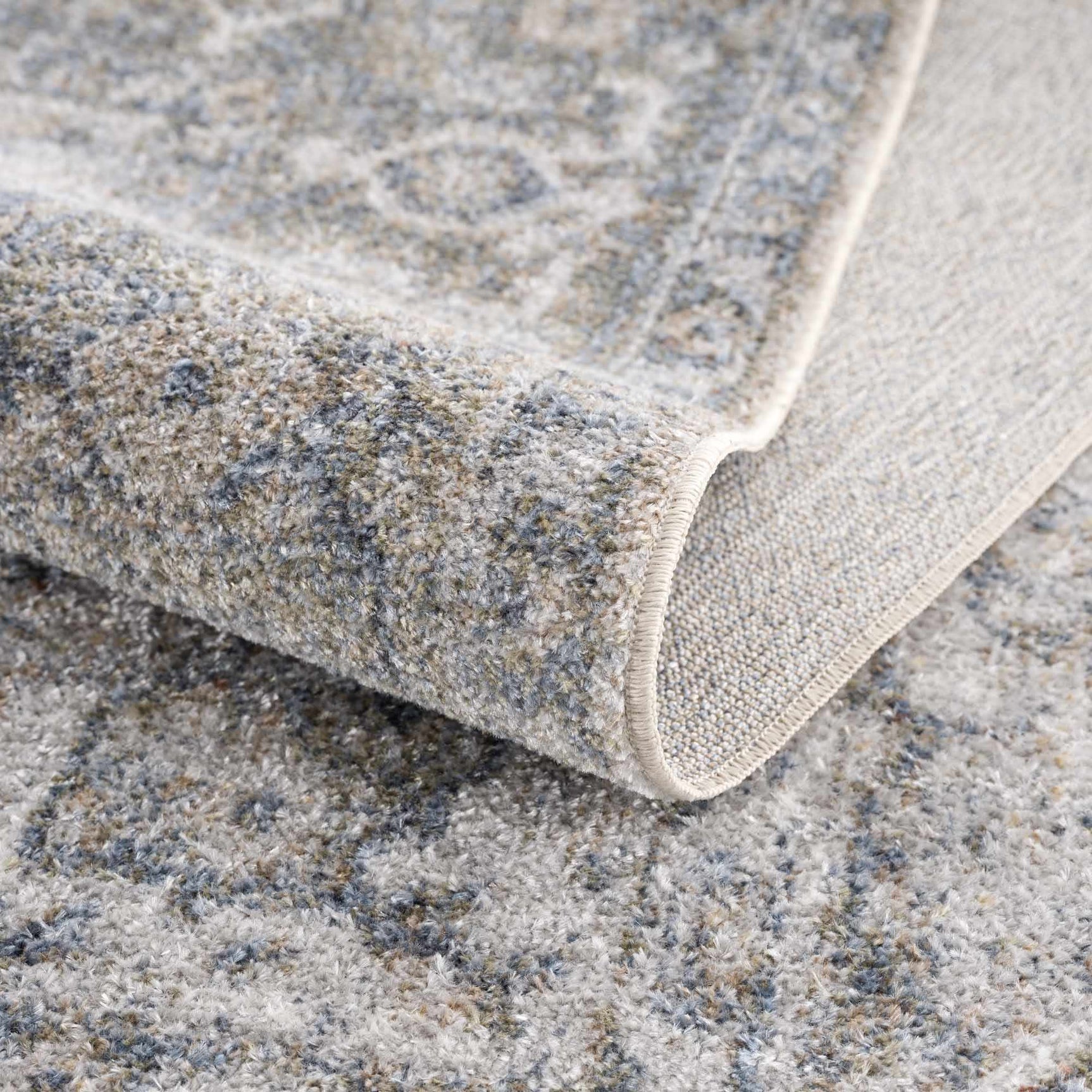 Gael Blue Washable Area Rug - Ornate Home