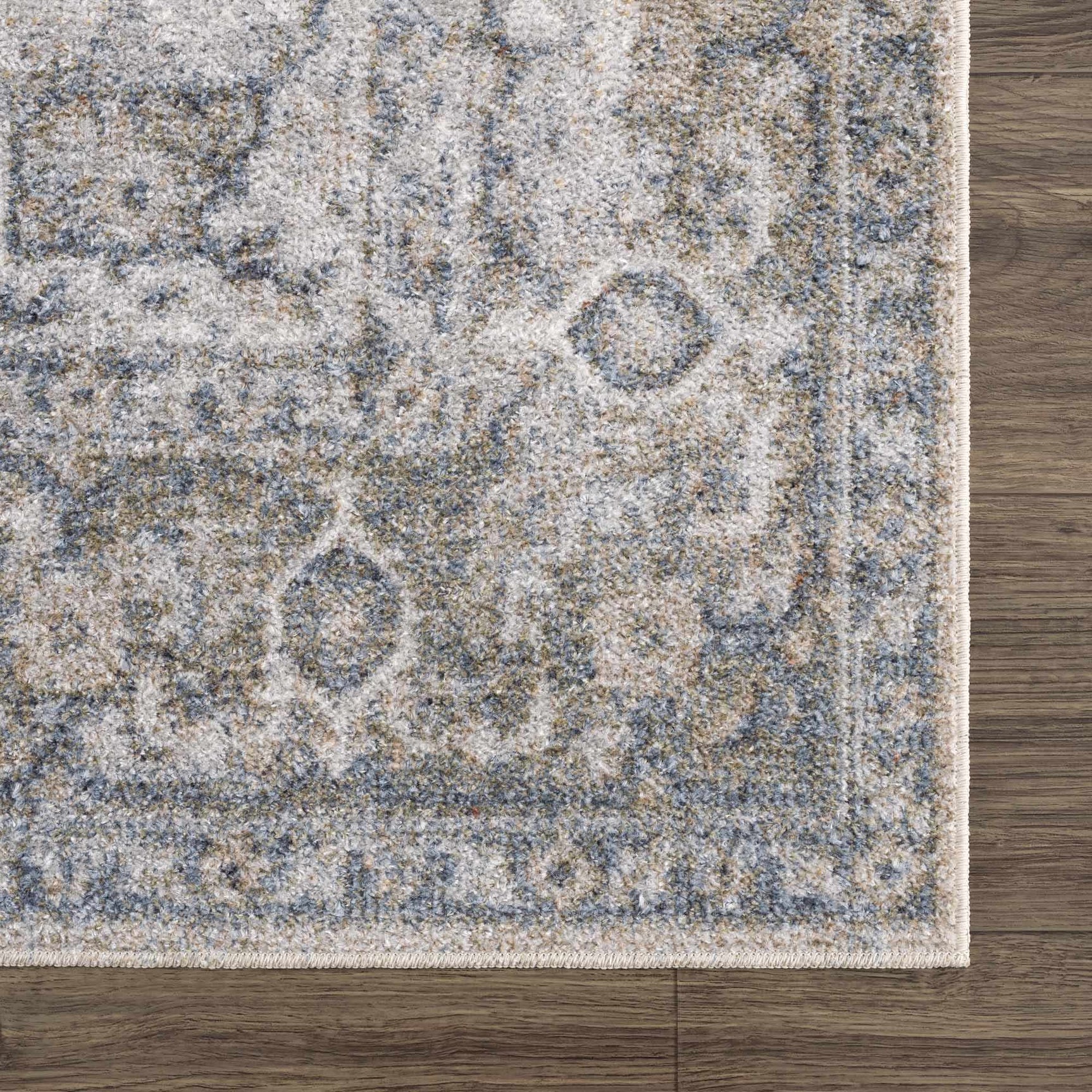 Gael Blue Washable Area Rug - Ornate Home