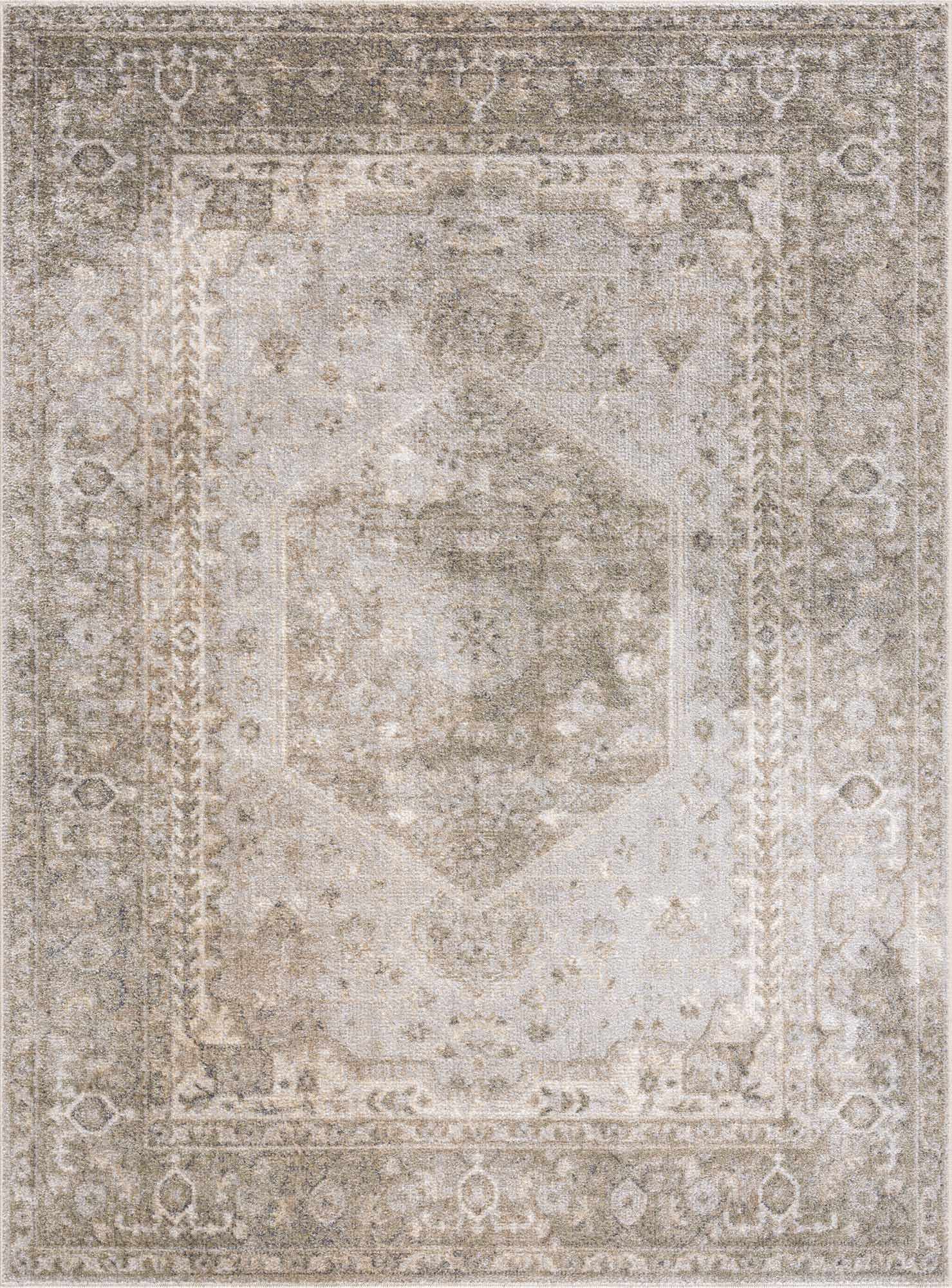 Gael Cream Washable Area Rug - Ornate Home
