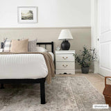 Gael Cream Washable Area Rug - Ornate Home