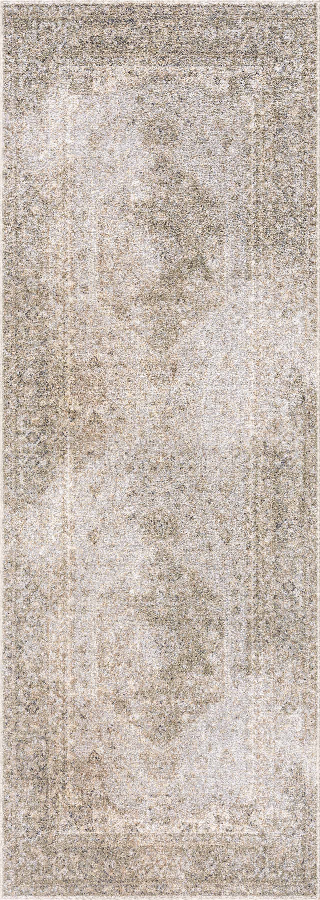 Gael Cream Washable Area Rug - Ornate Home