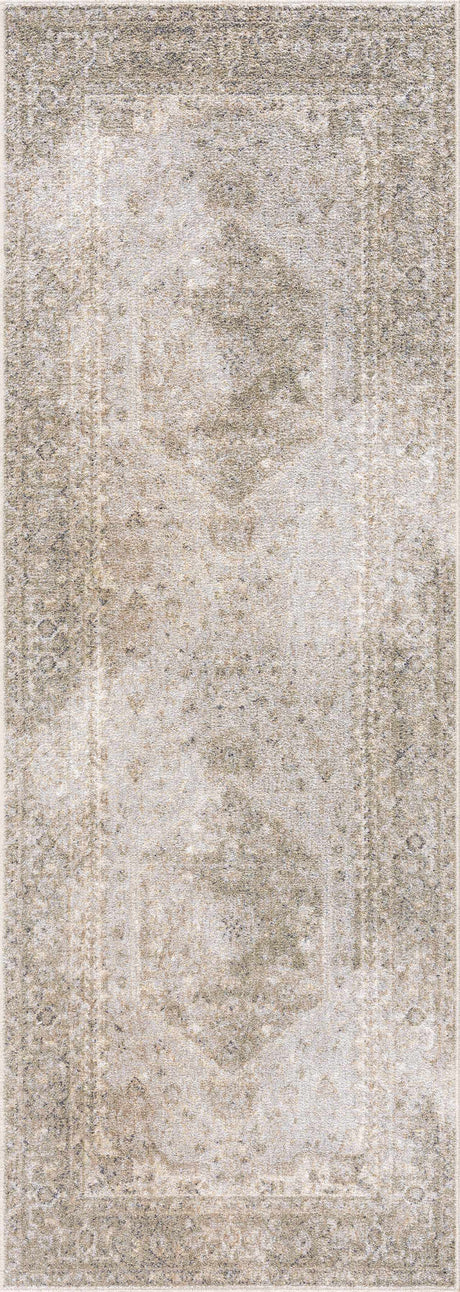 Gael Cream Washable Area Rug - Ornate Home