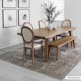 Gael Cream Washable Area Rug - Ornate Home