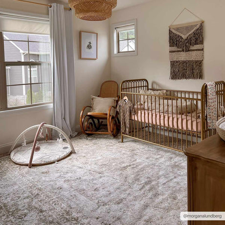 Gael Cream Washable Area Rug - Ornate Home