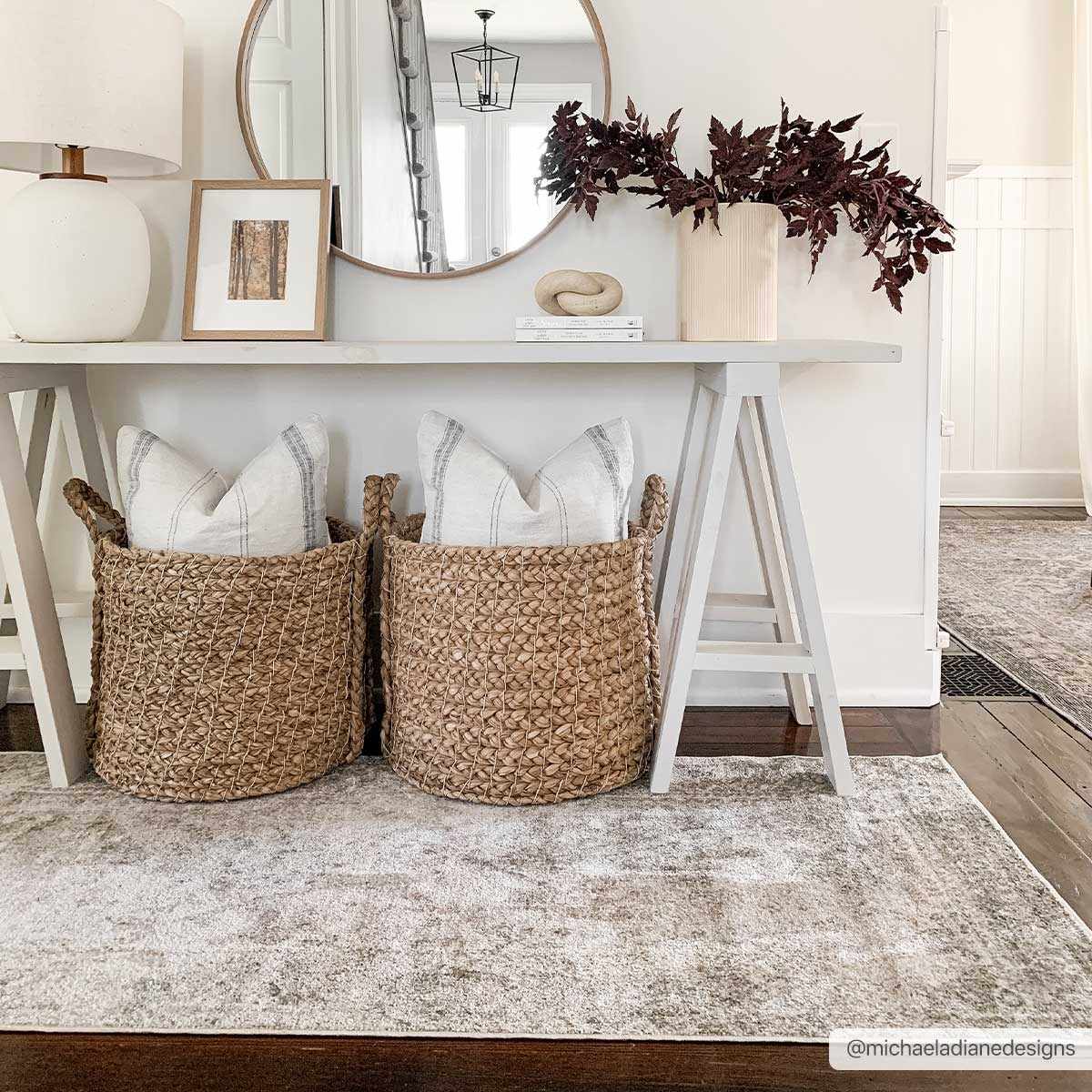 Gael Cream Washable Area Rug - Ornate Home