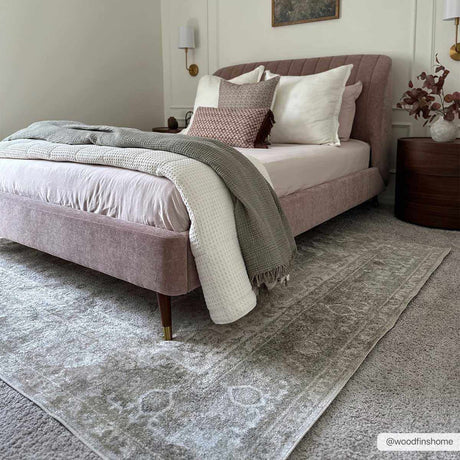 Gael Cream Washable Area Rug - Ornate Home