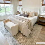 Gael Cream Washable Area Rug - Ornate Home