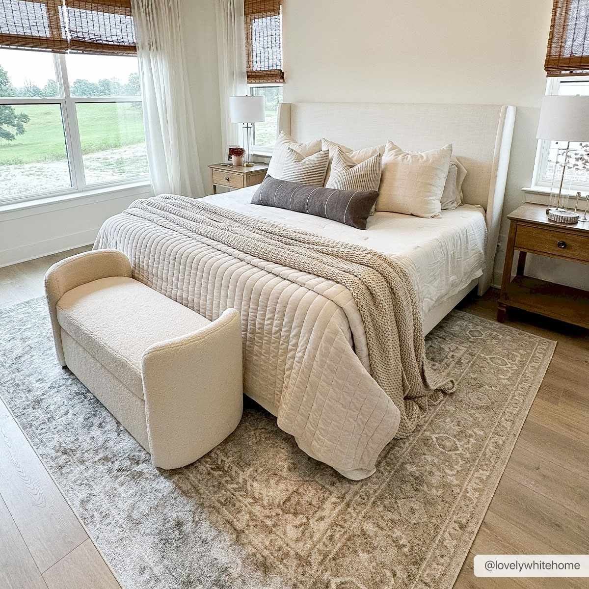 Gael Cream Washable Area Rug - Ornate Home