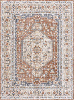 Gael Rust Boutique Washable Rug - Clearance - Ornate Home