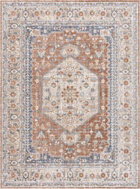 Gael Rust Boutique Washable Rug - Clearance - Ornate Home
