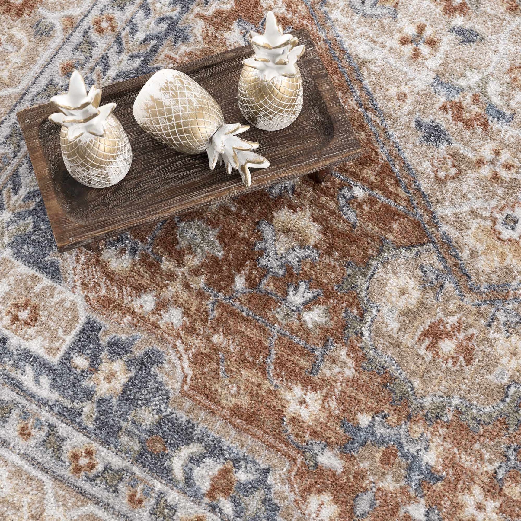 Gael Rust Boutique Washable Rug - Clearance - Ornate Home