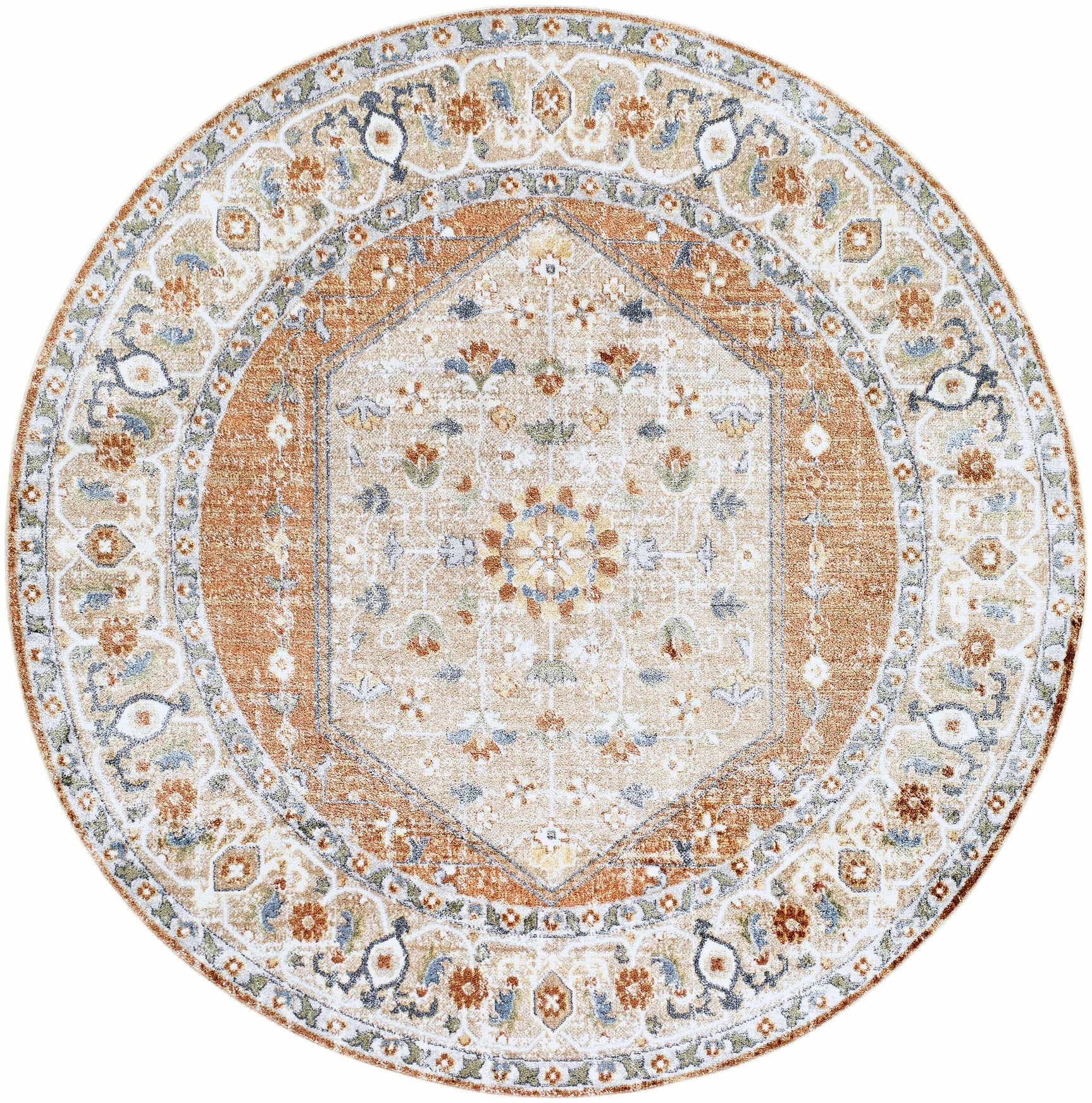 Gael Rust Boutique Washable Rug - Clearance - Ornate Home