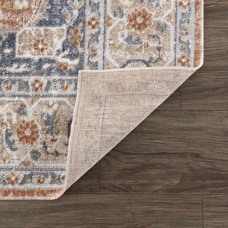 Gael Rust Washable Area Rug - Ornate Home