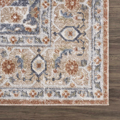 Gael Rust Washable Area Rug - Ornate Home