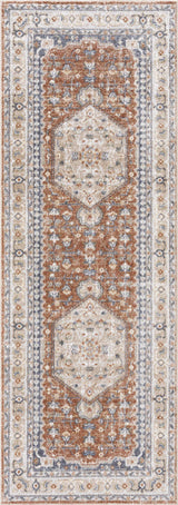 Gael Rust Washable Area Rug - Ornate Home