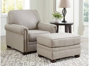Gaelon Dune Chair and Ottoman (Online Special Price) - Ornate Home