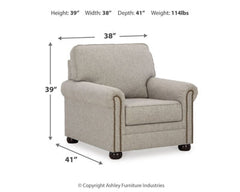 Gaelon Dune Chair and Ottoman - Ornate Home