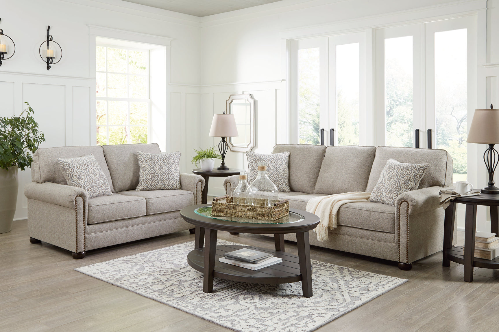 Gaelon Dune Sofa and Loveseat - Ornate Home