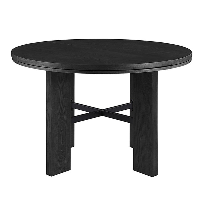 Gaetani Black 5 Pc. Round Dining Table Set - Ornate Home
