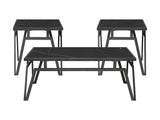 Gaffney Black 3-Piece Pack Occasional Set - Ornate Home