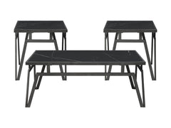 Gaffney Black 3-Piece Pack Occasional Set - Ornate Home