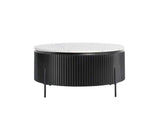 Gage Black/White Round Coffee Table - Ornate Home