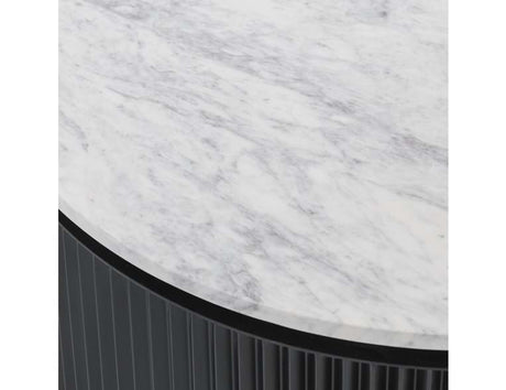 Gage Black/White Round Coffee Table - Ornate Home