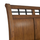 Gage Chestnut 3-Piece King Sleigh Storage Bedroom Set - Ornate Home