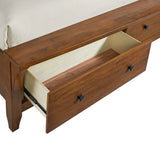 Gage Chestnut 3-Piece King Sleigh Storage Bedroom Set - Ornate Home