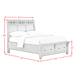 Gage Chestnut 4-Piece Queen Sleigh Storage Bedroom Set with 2 Nightstands & Dresser - Ornate Home