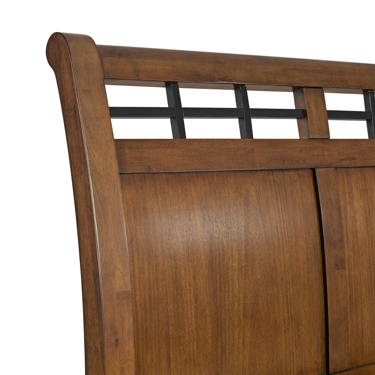 Gage Chestnut 5-Piece King Sleigh Storage Bedroom Set - Ornate Home