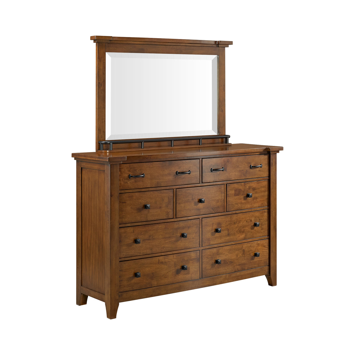 Gage Chestnut 5-Piece Queen Sleigh Storage Bedroom Set - Ornate Home